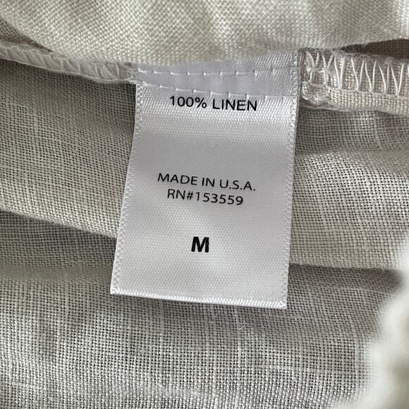 IT IS WELL WIDE LEG‎ CROP WOMEN'S LINEN PANT SIZE M - Picture 7 of 7